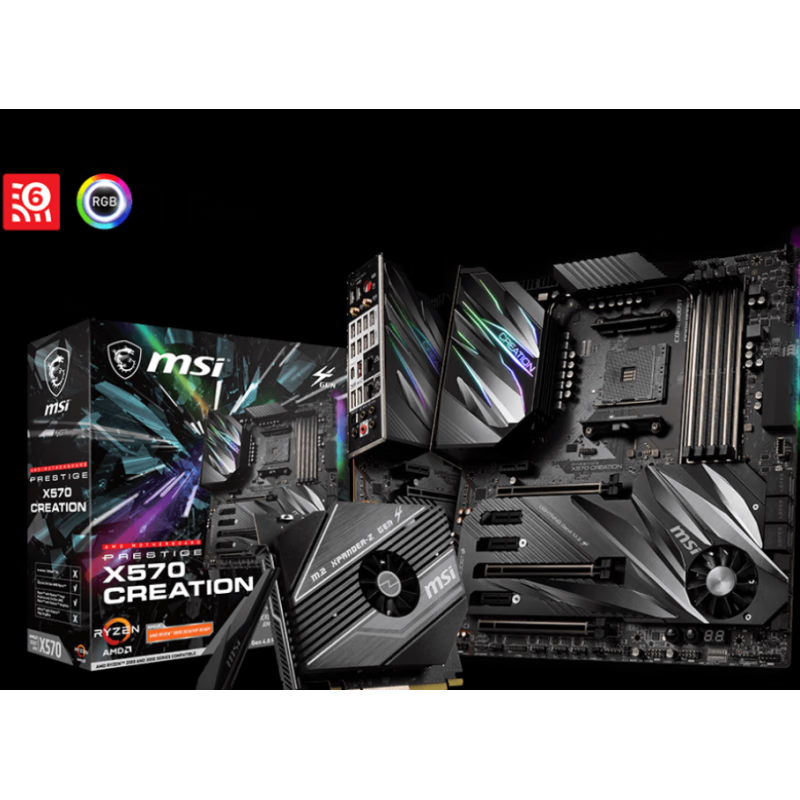 微星（MSI）库存微星 X570ACE战神主板 AM4锐龙超频 创世 超神 X570S无线5950 MEG X570创世 库存盒装