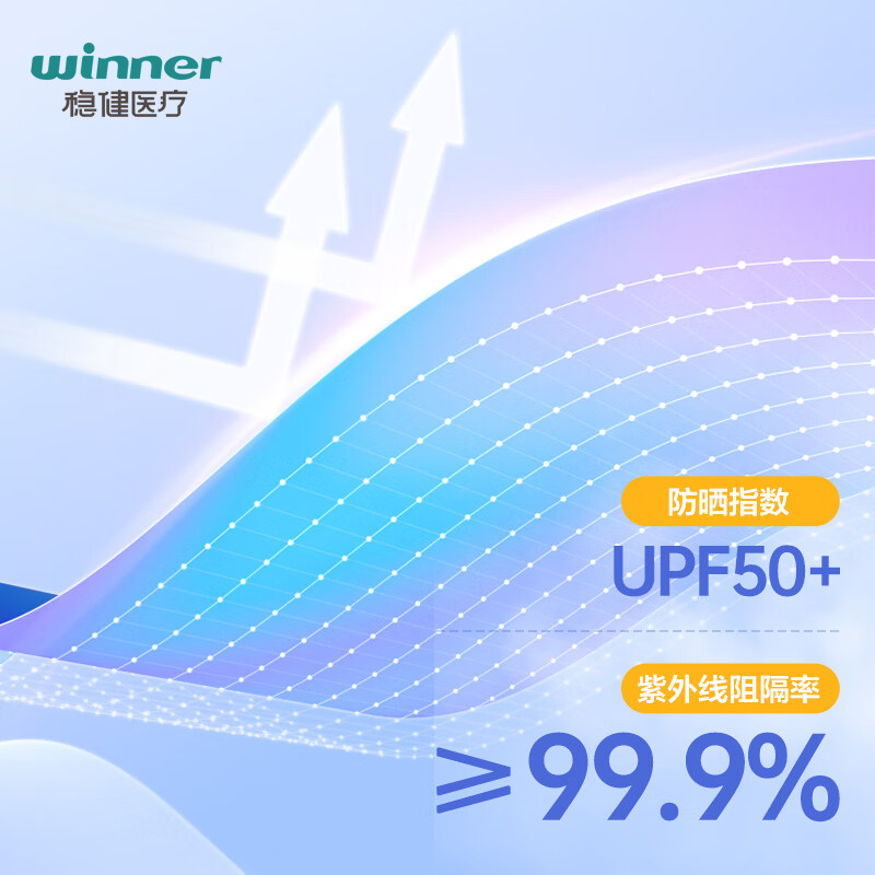 稳健防晒口罩UPF50+水光棉5A级抗菌紫外线防护3D立体瘦脸轻薄可水洗 成人防晒口罩香槟米M码