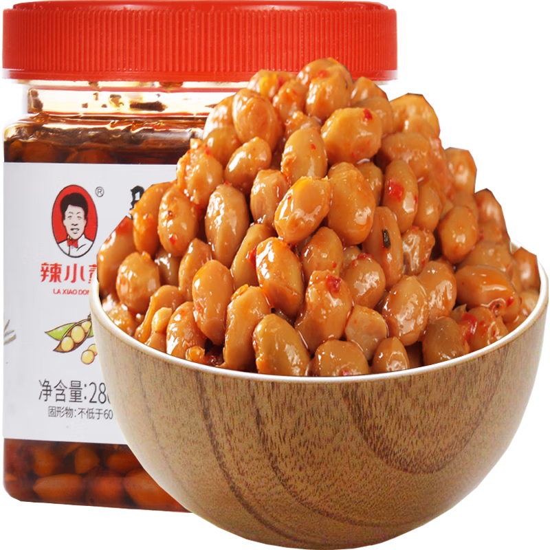 辣小董湖南特產(chǎn)香辣長(cháng)沙臘八豆280g下飯菜拌面拌飯黃豆醬即食風(fēng)味豆瓣醬