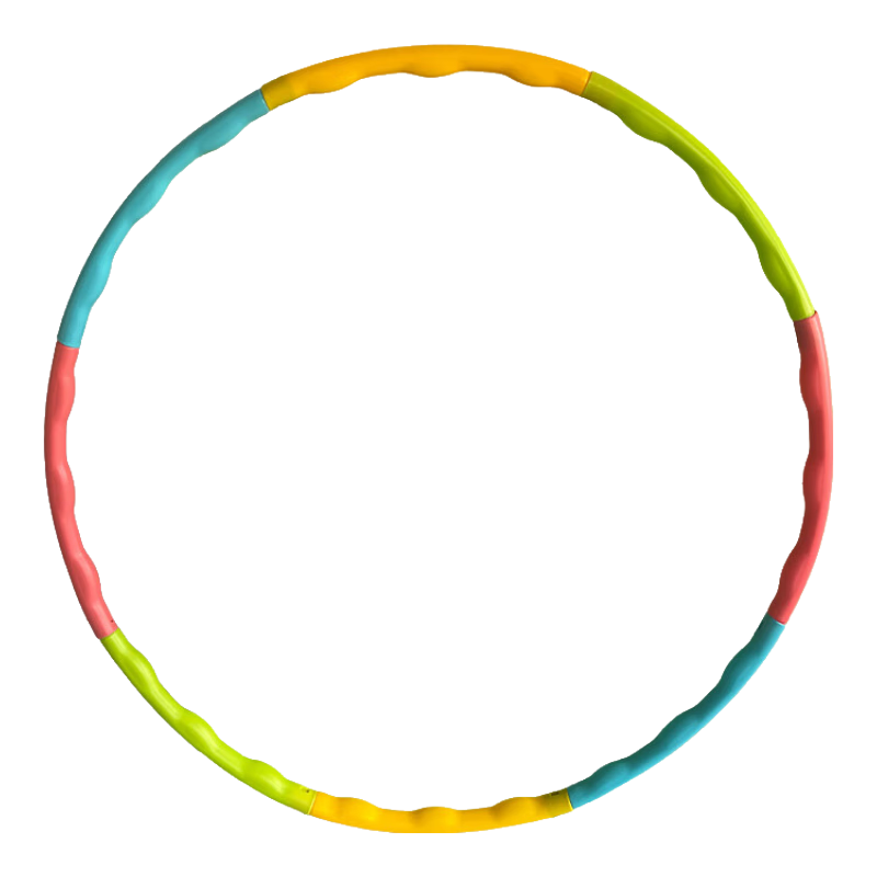 蒙拓嘉兒童呼啦圈小孩幼兒園早體操圈小學(xué)生初學(xué)者專(zhuān)用表演圈六一節(jié)禮物 呼啦圈8節(jié)可拆卸（223-10）