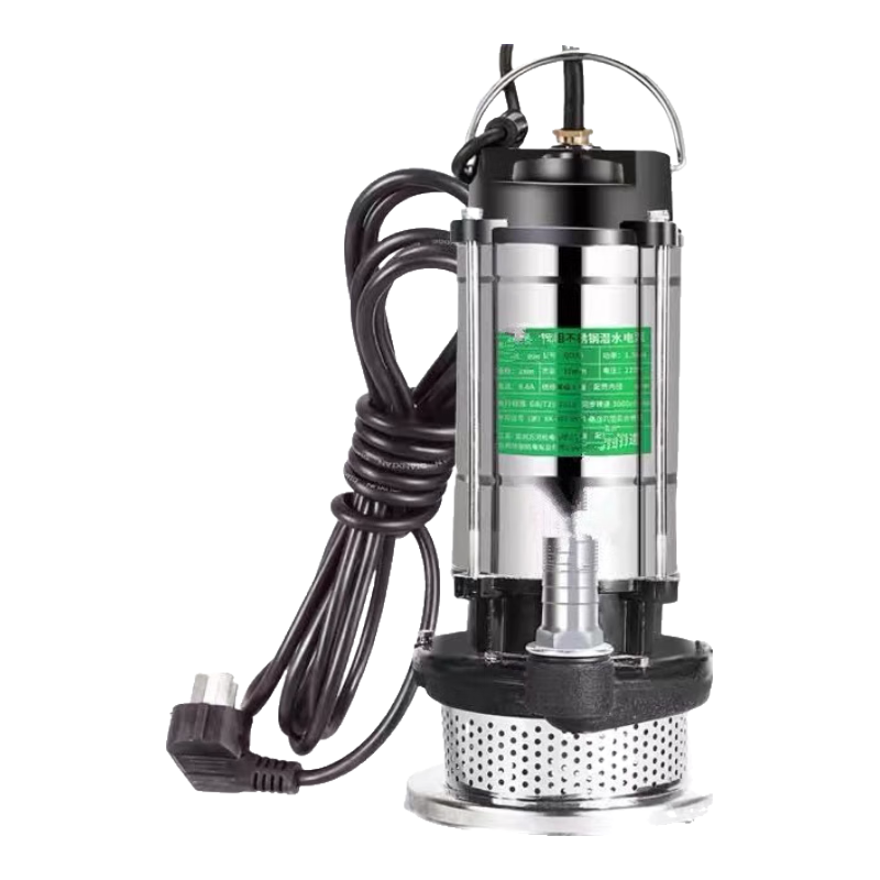不銹鋼潛水泵220V家用自吸抽水泵農用排污泵灌溉污水清水泵抽水機 不銹550W1寸清水泵10米線(xiàn)