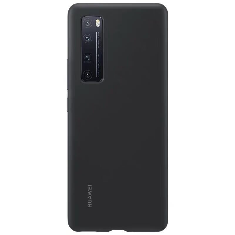 华为（HUAWEI）nova7Pro硅胶保护壳 nova7Pro皮革保护壳原装手机壳 官方 nova7pro硅胶保护壳 经典黑 华为 nova 7 Pro