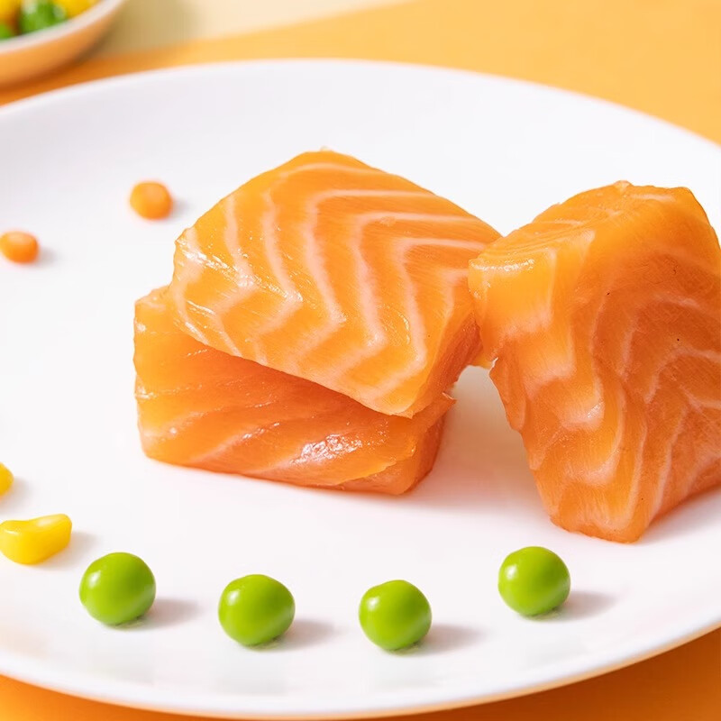 抱年三文鱼刺身挪威进口  三文鱼排宝宝辅食三文鱼小块三文鱼整条礼盒 三文鱼（宝宝装） 500g 去皮去刺 (送芥末酱油)