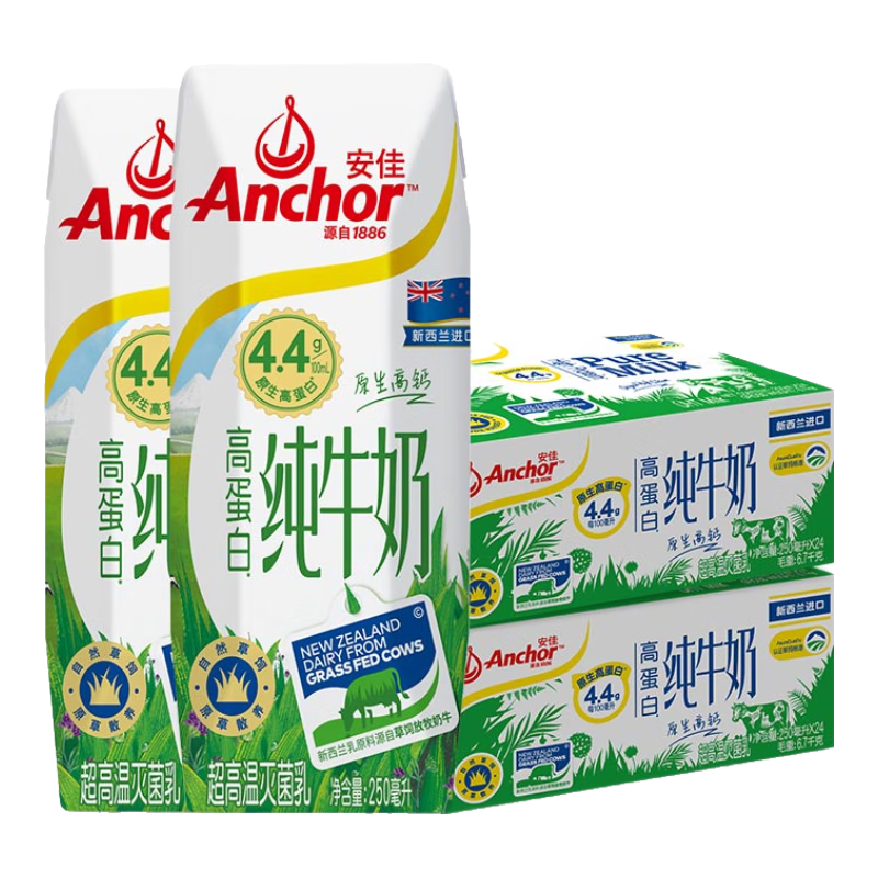 ѣAnchor4.4gԭ߸Ƹߵȫ֬ţԭװţ 2411 250mL*24*2179.8Ԫȯ