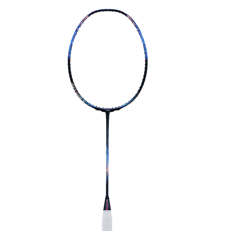 李宁(LI-NING)羽毛球拍雷霆60/80雷霆90龙拍虎拍碳纤维进攻-可免费拉线 雷霆90龙拍蓝色4U-送线送手胶
