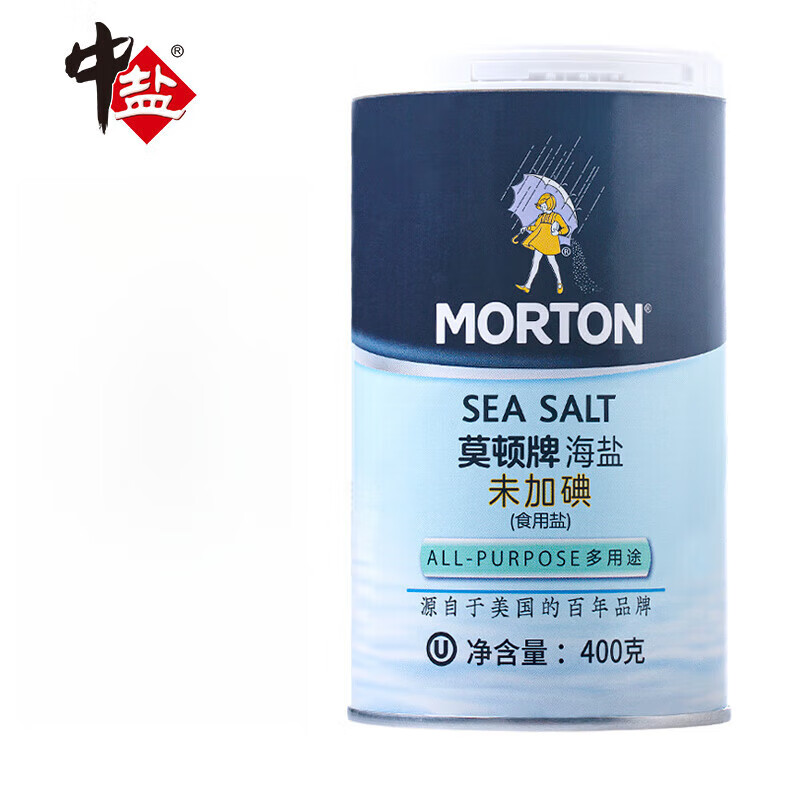 莫頓（MORTON）海鹽400g【未加碘】無(wú)碘食鹽