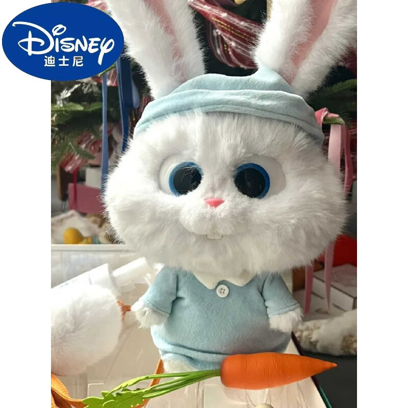 迪士尼（Disney）fictus兔老大玩偶愛(ài)寵大機(jī)密毛絨玩具女孩娃娃小白兔子玩偶公仔 兔老大睡衣可脫（毛絨胡蘿卜款可磁） 連耳朵50cm左右