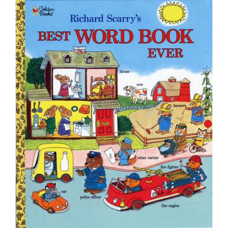 预售 richard scarrys  best word book ever 精装大开本英语词汇