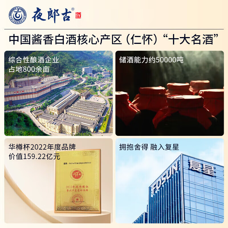 夜郎古陈光瓶贵州茅台镇 酱香型白酒 高粱酒整箱 纯粮食坤沙 经典口粮酒 53度 100mL 1瓶 单瓶【试喝】