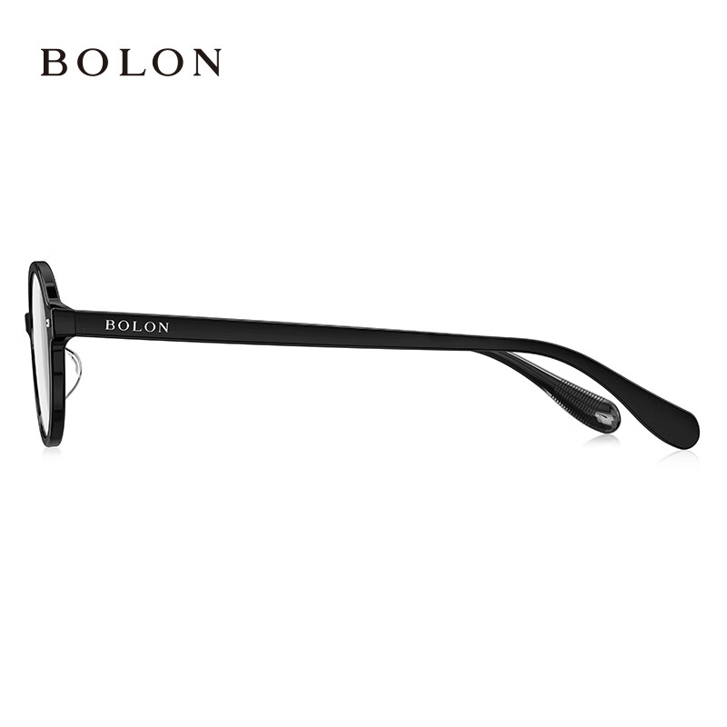 暴龙(BOLON)眼镜框 书呆子文艺复古镜架男女 暴龙眼镜 BJ3212 精选 B10-亮黑色 【单框无忧试戴】此项仅单框-如需镜片可自行选配