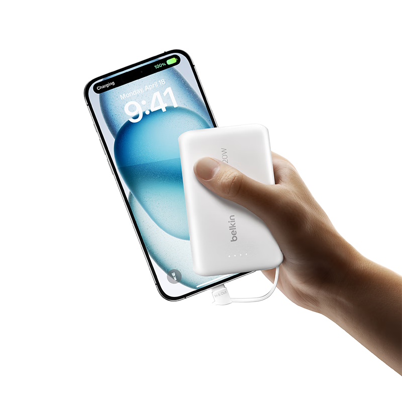 ������BELKIN����籦3C��֤���Ϸɻ� �Դ����ֻ��ƶ���Դ ����ƻ��iPhone��Я1��������20W ��ɫ��װ 169.92Ԫ