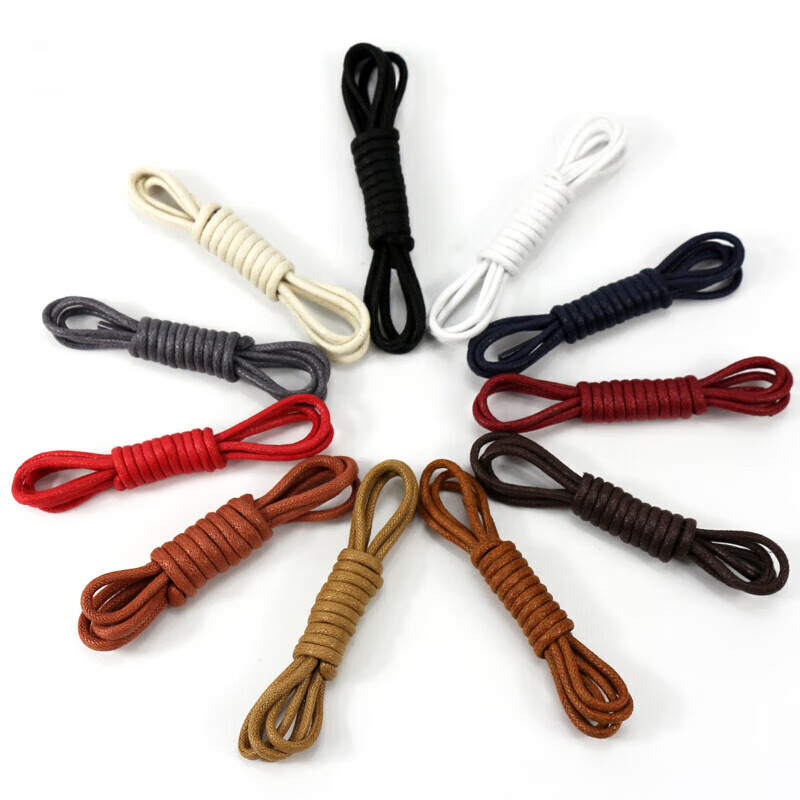 适配皮鞋鞋带男圆黑色女靴子马丁靴白色红打蜡鞋绳马丁鞋雪地靴鞋 黄棕-买1双送1双(可混搭颜色和 200cm