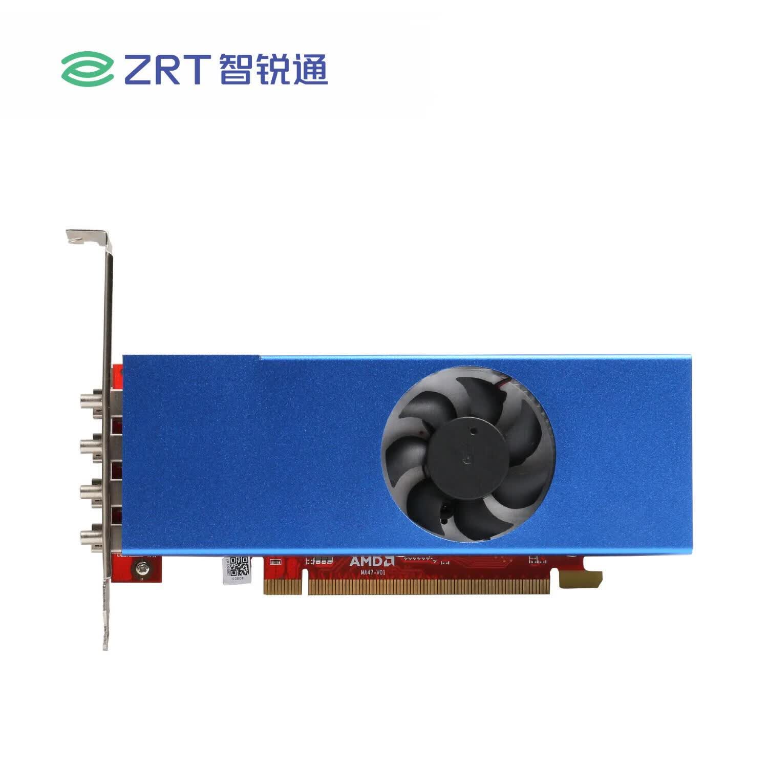 智锐通AMD多屏显卡 RX550 4G 128bit GDDR5 256*32 4mDP PCI-E 16x LP