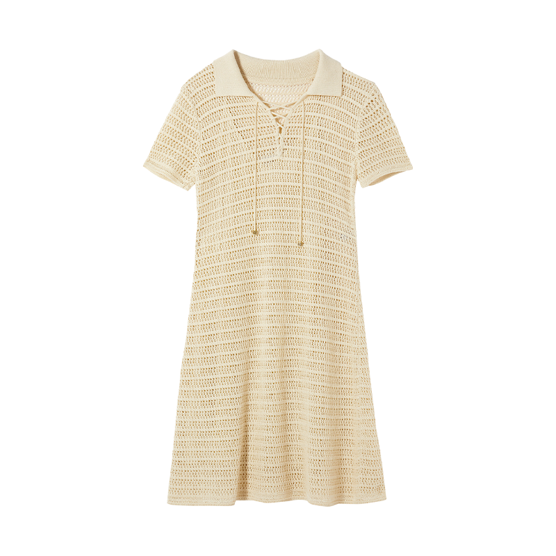 ���˷�ʽϵ��POLO������ȹ���ں�ֽɴ��֯ȹͨ�ڷ�2025���ļ��¿� �װ�ɫ S