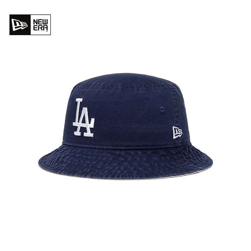 NEW ERA纽亦华联名MLB渔夫帽男女NY绣标盆帽遮阳防晒休闲帽子 13097393 帽围57cm