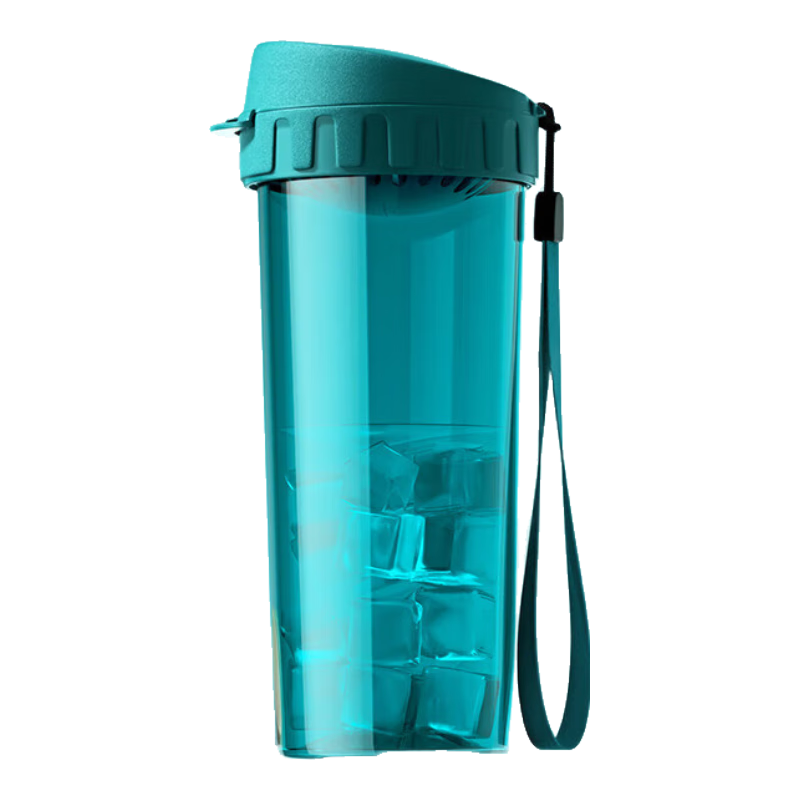 特百惠(Tupperware)茶韻隨手杯500ml大容量塑料茶隔茶水分離杯學(xué)生運動(dòng)水杯 復古綠500ml1個(gè)