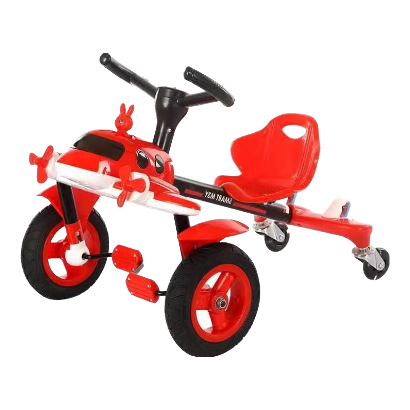 貝特萌兒童飛機(jī)漂移車(chē)寶寶腳蹬腳踏三輪車(chē)滑行搖擺車(chē)小孩3-6歲生日禮物 加長(zhǎng)灰紅+座椅調(diào)節(jié)+橡膠輪+禮盒 山姆同款
