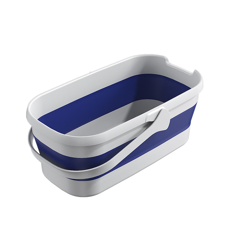 宝家洁【杨幂同款】折叠水桶大号拖把桶家用大号平板拖把清洗桶手提XT01 折叠收纳桶-基础款 12L 1个