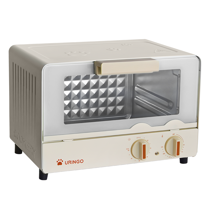 七彩叮当（QICAIDINGDANG） 烤箱家用迷你小烤箱机械多功能自动可定时蛋糕面包烘焙一体电烤箱 米白色 139元