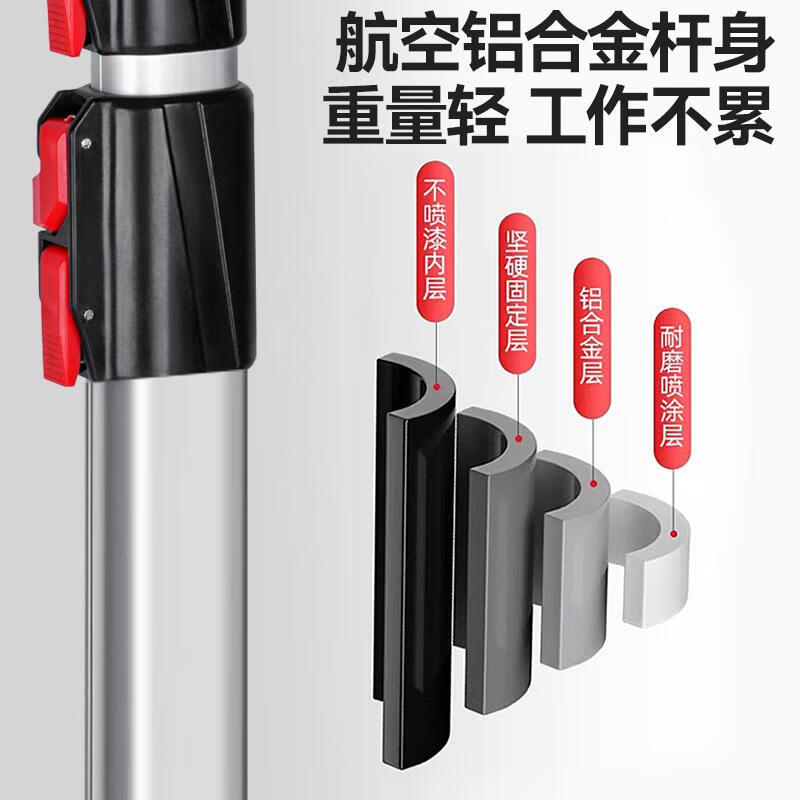 京悠雨德国精工高枝锯树锯子高空锯树神器伸缩园林手动锯修枝剪2025新款 德国精工款9米伸缩杆+双钩锯粗枝