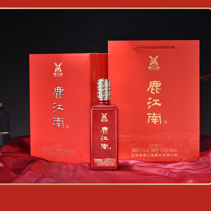 鹿江南 DEER JIANGNAN鹿江酒酱香型纯粮食酿造过节送礼佳品 53%vol 500mL 1瓶