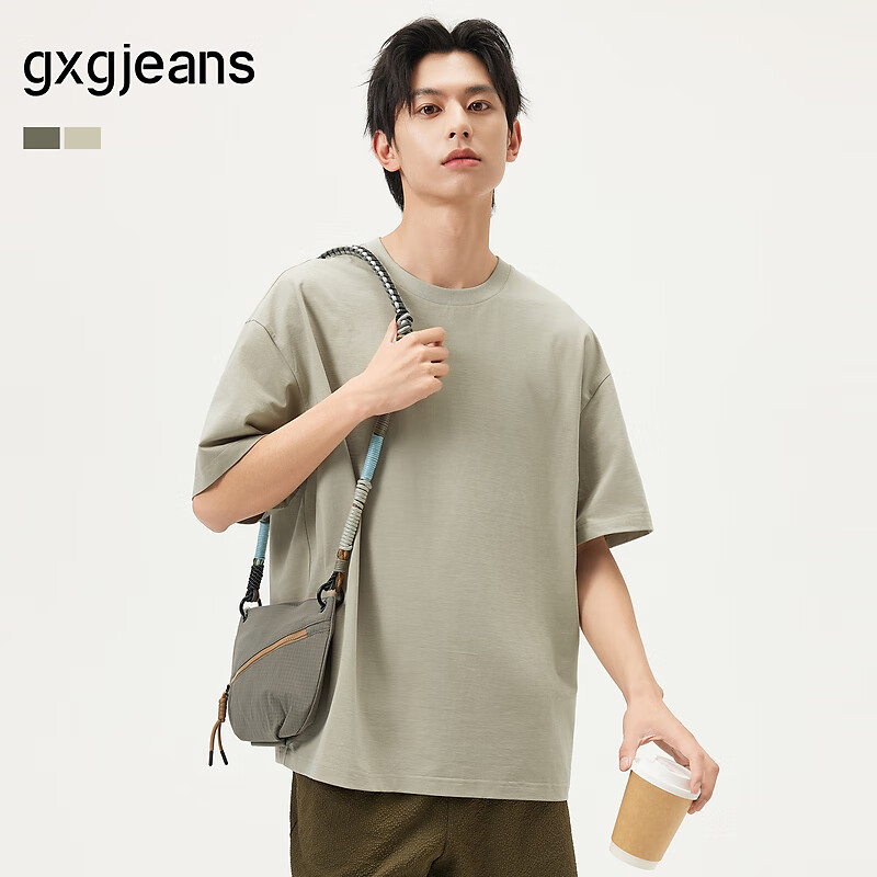 gxgjeans��װ  ��ɫ����ĸӡ����ʽ��������T������ 25����Ʒ ǳ��ɫ L (175) 68.31Ԫ