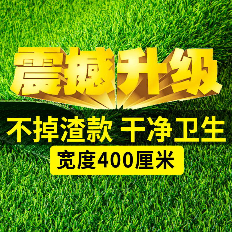 黛暢仿真草坪地毯塑料草坪綠色裝飾人工草地鋪墊幼兒園人造戶外假草皮 2厘米特密春草/20平  4米寬5米長(zhǎng)