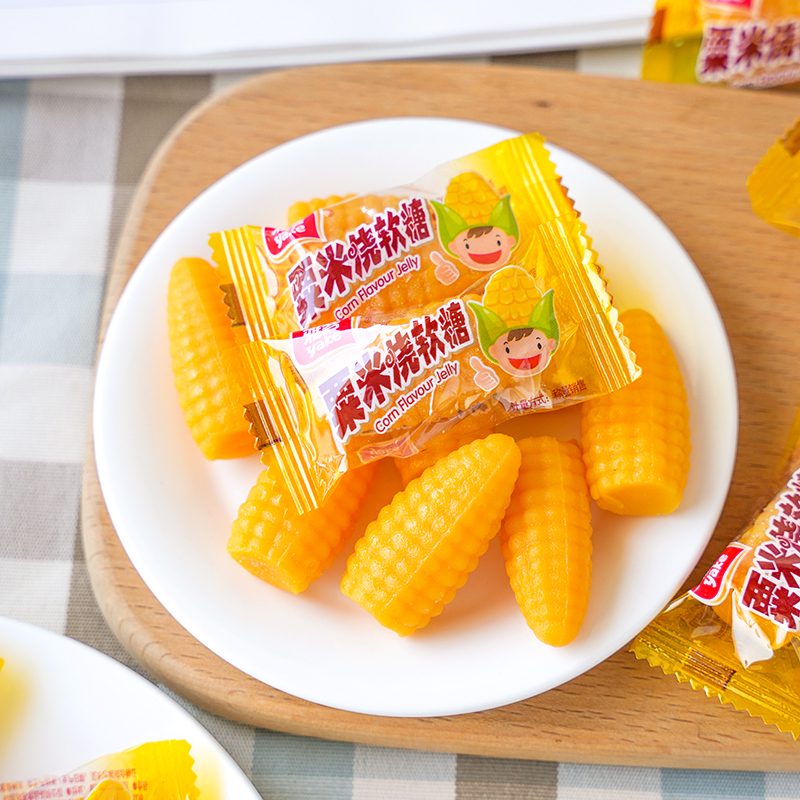雅客老玉米味软糖结婚喜糖雅克散装怀旧零食会所招待糖 粟米烧5斤