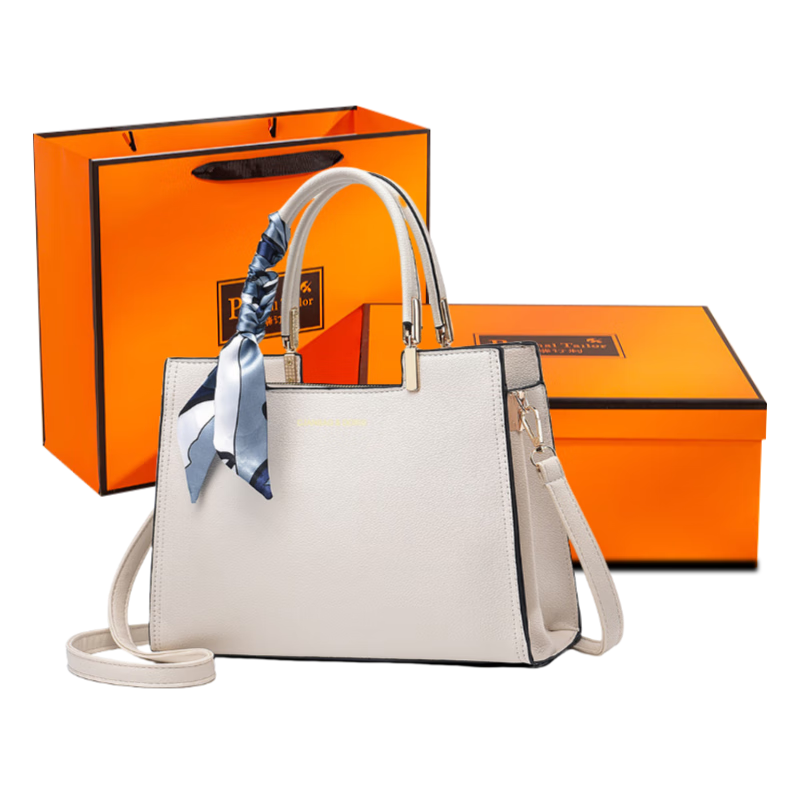 游子吟母亲节送妈妈生日礼物包包女包2025新款中年女士手提包斜挎通勤包 礼盒包装-白色(赠 送丝巾)109元