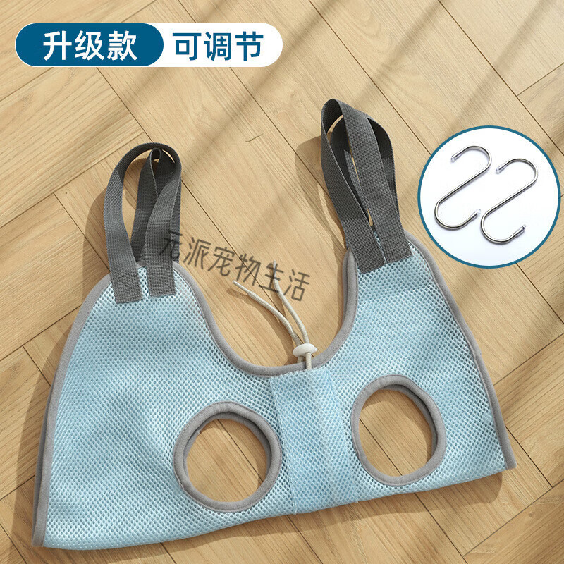 樂優(yōu)派貓咪洗澡神器洗貓袋懸掛式吊床狗狗寵物清潔用品剪指甲防抓咬固定 升級可調(diào)節(jié)款 M：建議14-25斤