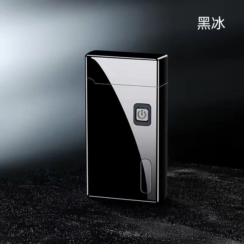佐罗网红智能科技声控打火机煤油双电弧两用防风个性创意刻字送礼品潮 黑送礼盒+充电线+30毫升煤油