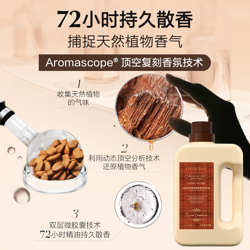 绽家【吴千语力荐】繁花香氛洗衣液1.7L+柔顺剂1L洗护组合柔顺 1L柔顺剂+无花果奶檀 1700ml*1瓶