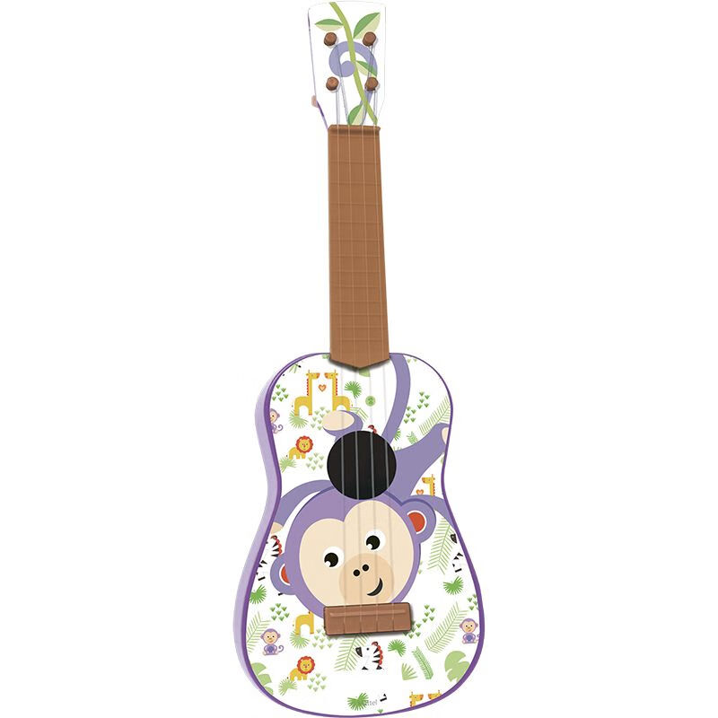 馬?。∕ARTIN）尤克里里兒童3到6歲寶寶嬰兒尤克里里初學(xué)者音樂早教迷你樂器小型 [GMFP001C]-猴子紫色-熱賣 大號尺寸59*19CM