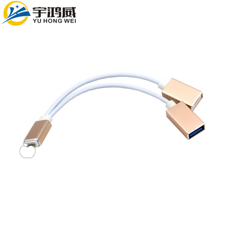 适用苹果OTG数据线Lightning转USB充电一体otg线苹果OTG连接线 银色