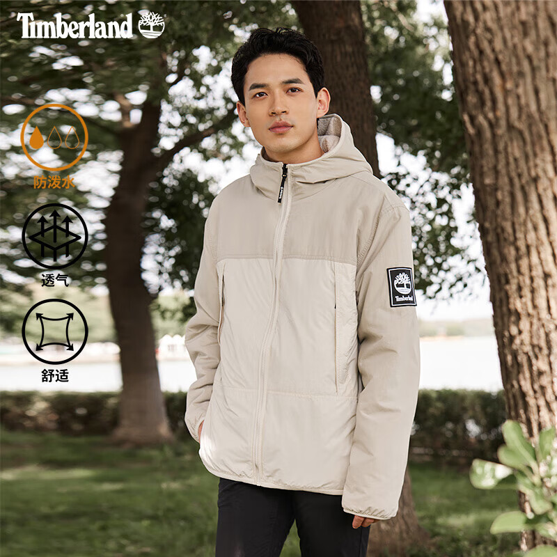 添柏嵐（Timberland）男裝戶外雙面穿連帽休閑夾克抓絨衣A5VB9 CY2 XL 185/120A