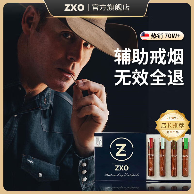 ZXO替煙棒戒煙替代品零食戒煙嘴戒煙口香糖薄荷吸棒戒煙噴霧化器正品 【戒煙牙簽1盒裝】嘗鮮裝