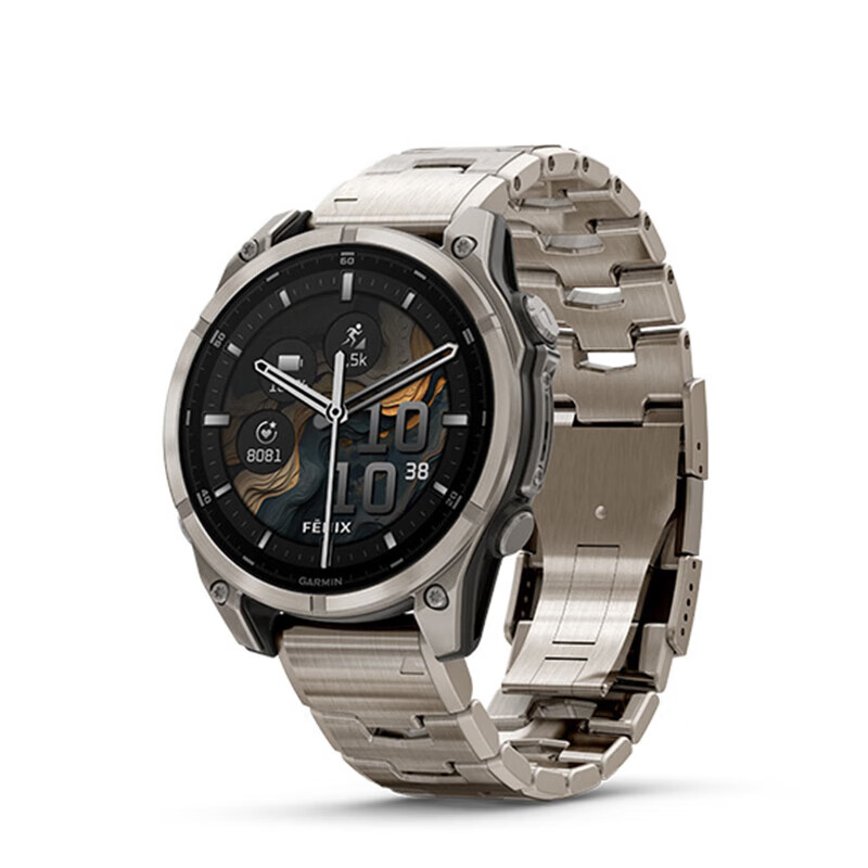 佳明（GARMIN）Fenix8系列 二手智能手表 飞耐时8心率血氧跑步潜水户外运动手表 Fenix8尊荣钛-47mm 99成新