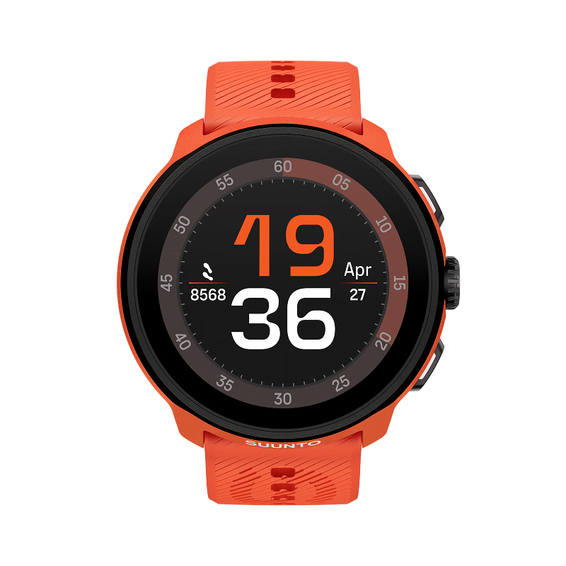 頌拓（SUUNTO）RUN 輕量馬拉松運動(dòng)腕表 跑步戶(hù)外智能手表 硅膠表帶款-焰風(fēng)橙