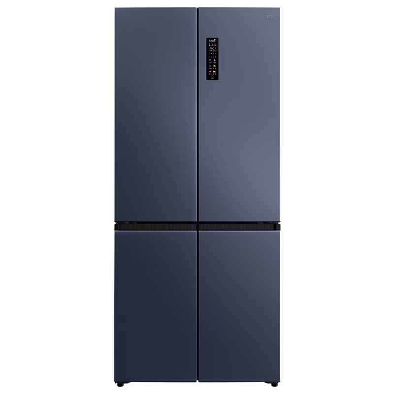PLUS会员：TCL 冰箱 618升 烟墨蓝 超薄零嵌系列 一级能效双开门 R618T9-SQ 