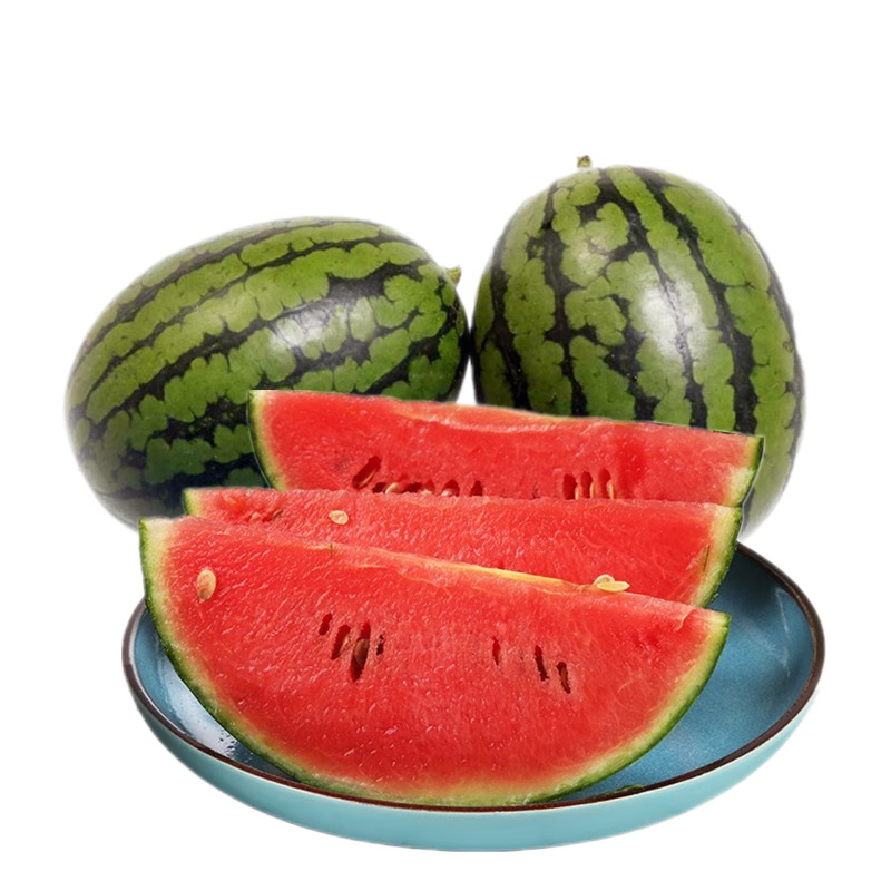 京觅山东手剥冰糖子西瓜 头茬净重4.5-5斤 2-3粒 单果500g起 源头直发