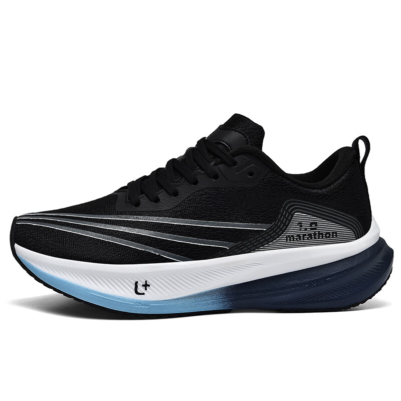 ONKE德国欧克新款运动鞋男鞋轻便减震网面透气跑鞋女防滑耐磨休闲跑鞋 幻影黑 44