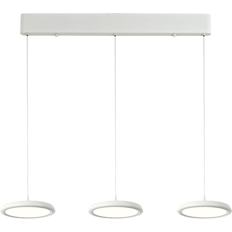 欧普照明国王湖餐吊灯全光谱护眼智慧光飞碟儿童房书房读智能灯具哑白智控