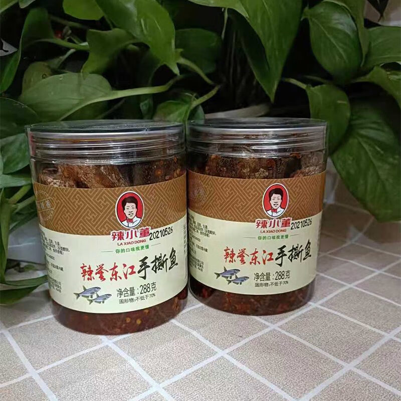 辣小董辣譽(yù)東江魚288G湖南特產(chǎn)手撕魚罐裝即食小魚干香辣魚仔零食 東江手撕魚288克*1瓶