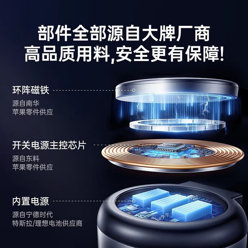 李森(LISEN)【电动真空吸附】车载手机支架2025新款中控台磁吸汽车专用导航
