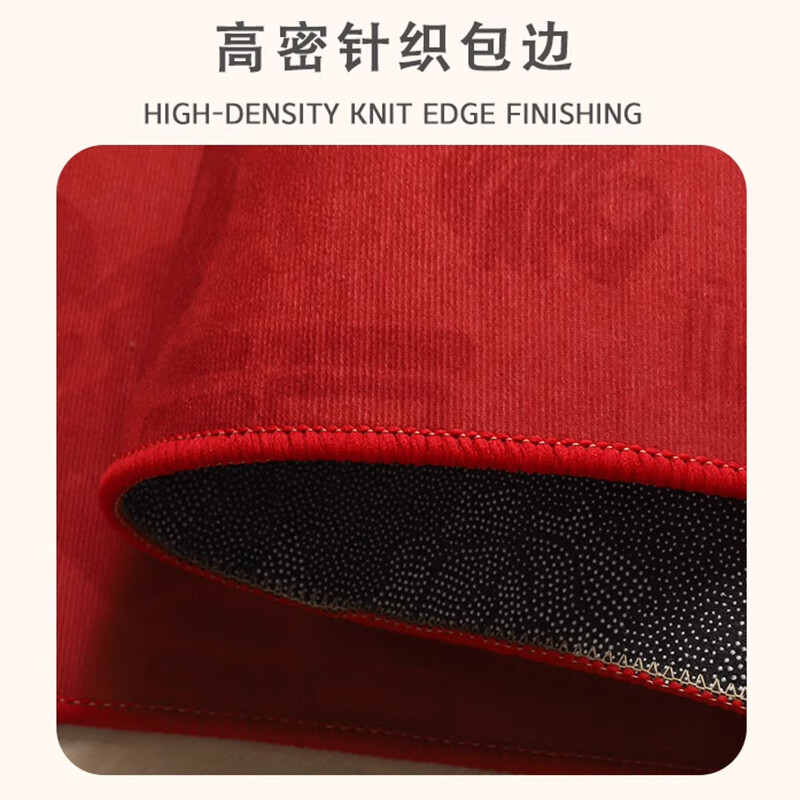 金玉铭川新年喜庆入户门地垫加厚门外防滑垫家用进门玄关厨房卧室门口脚垫 SJR-K金福来01 50X80cm（卧室适用）