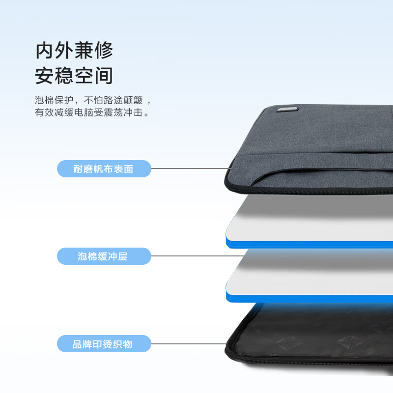 七匹狼公文包牛津布手提包横款男士包大容量电脑包情人节礼物送男友老公 黑色 14英寸