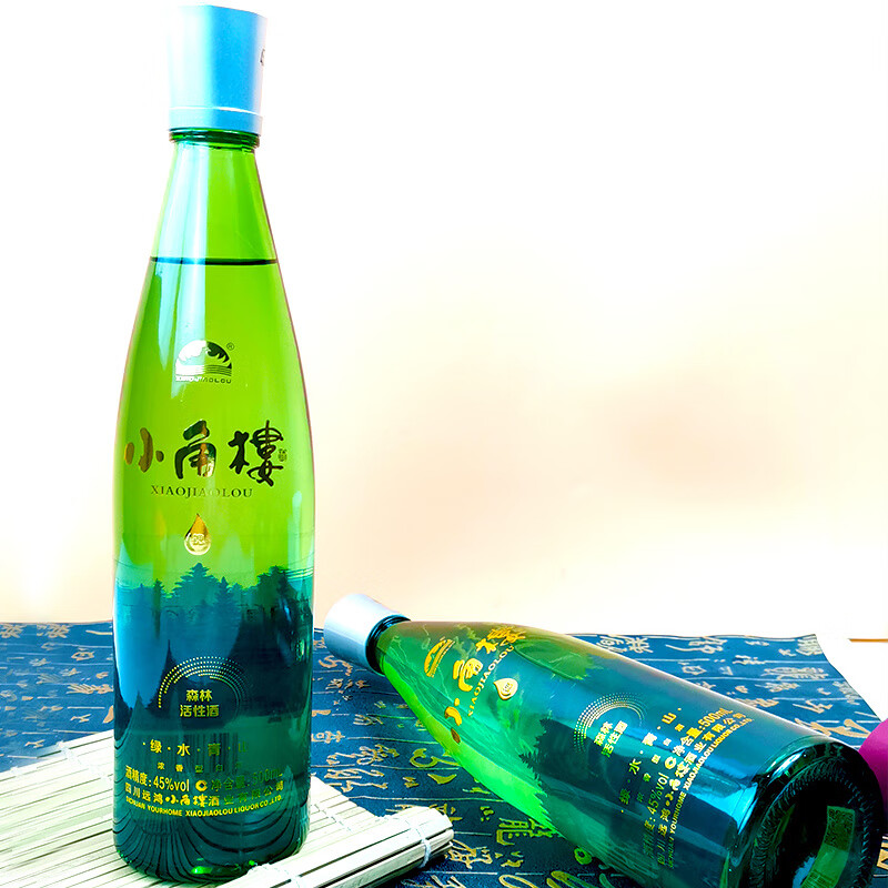 小角楼四川小角楼酒绿水青山森林活性酒45度500ml浓香型白酒优级口粮