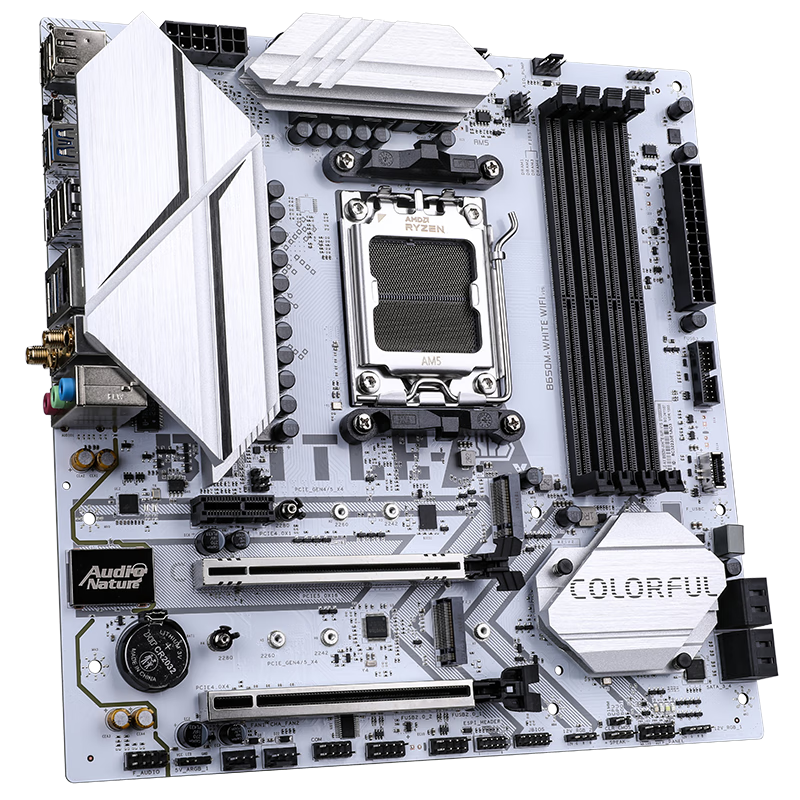 七彩虹 BATTLE-AX B650M-WHITE WIFI 冷钢DDR5 图 7