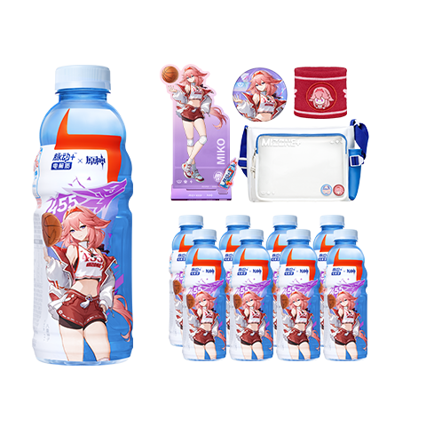 脉动+电解质×原神「八重神子」礼盒（含周边）600ML*8脉动原神饮料