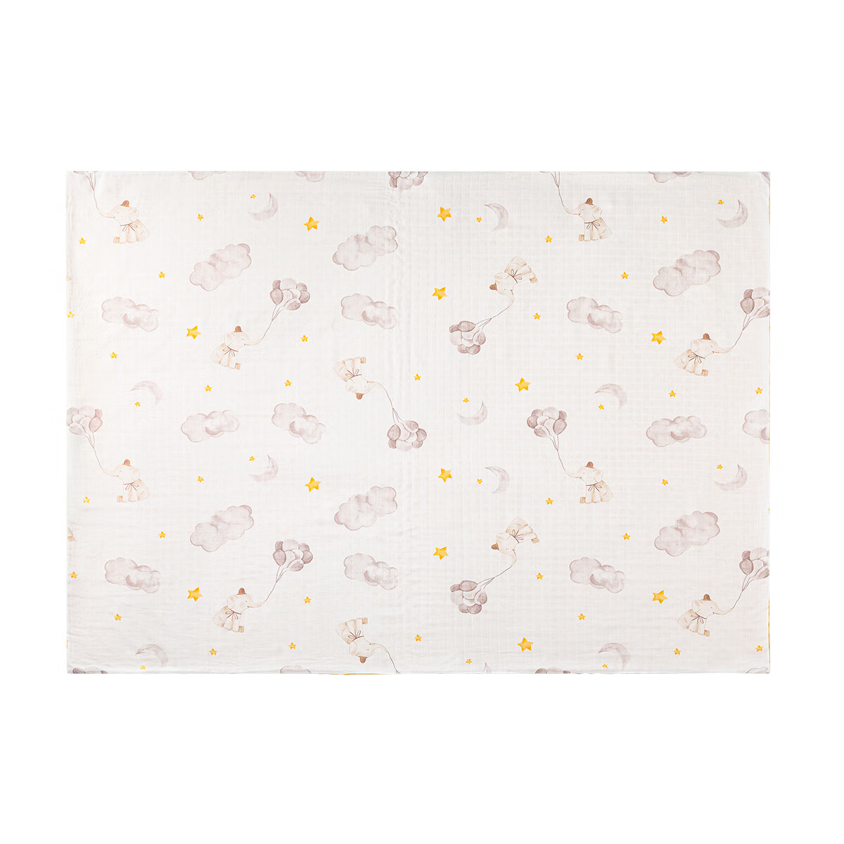 英氏（YEEHOO）竹棉抗菌安抚豆豆绒婴儿被子幼儿园盖毯午睡被春夏 气球120x150cm